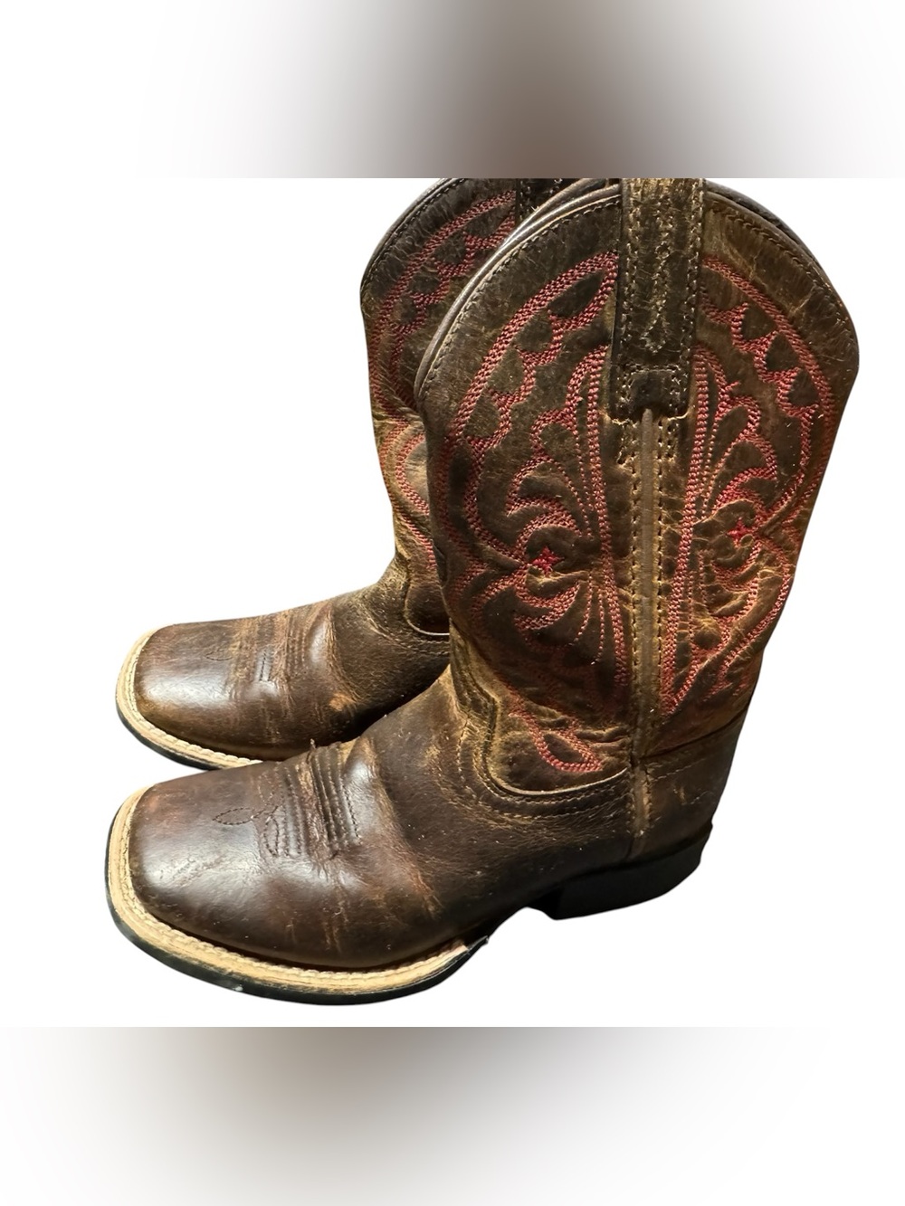Ariat square toe boots kids size 10